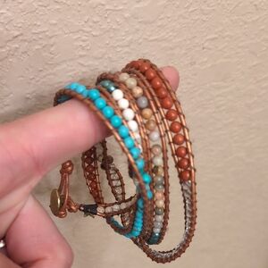 Bohemian Multi-Color Beaded Wrap Bracelet